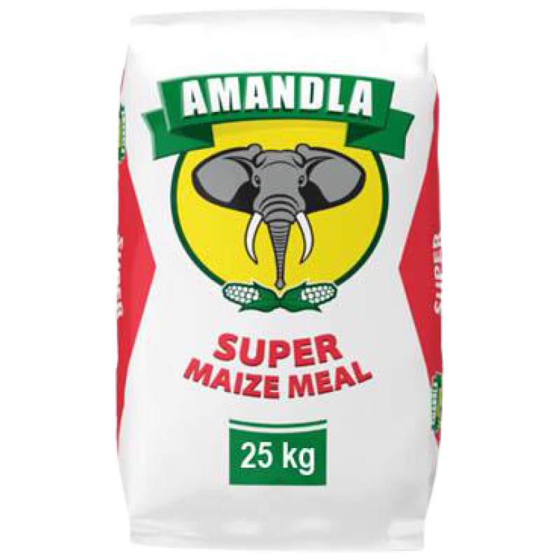 Amandla Super Maize Meal 25kg - Enyameni Butchery