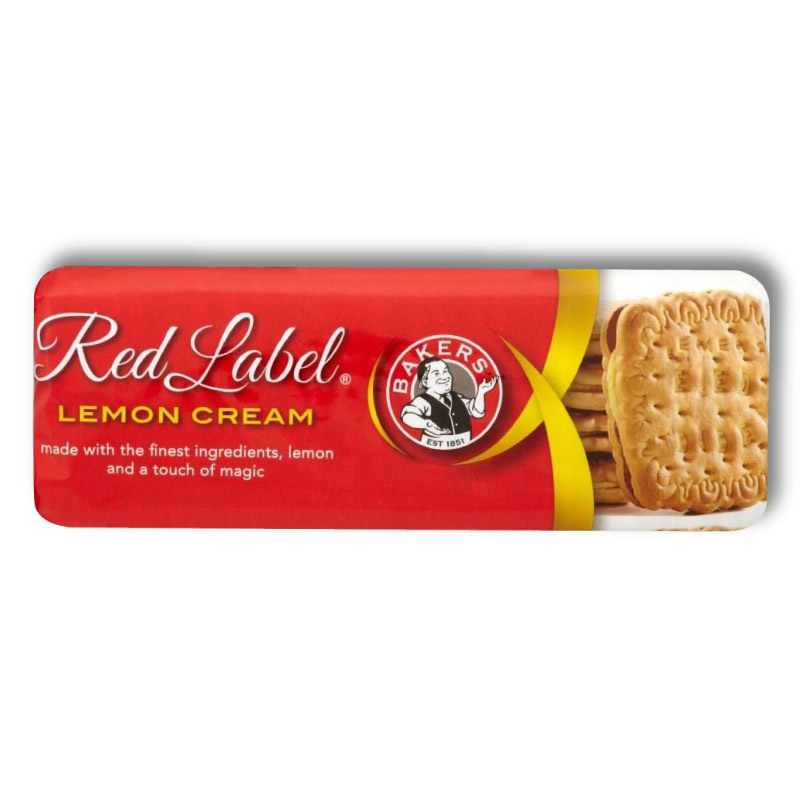 Bakers Red Label Lemon Cream Biscuits 200g