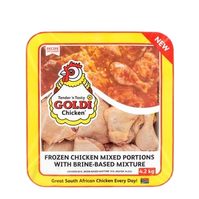 Goldi Frozen Chicken Mixed Portions with Brine-Based Mixture 4.2 kg